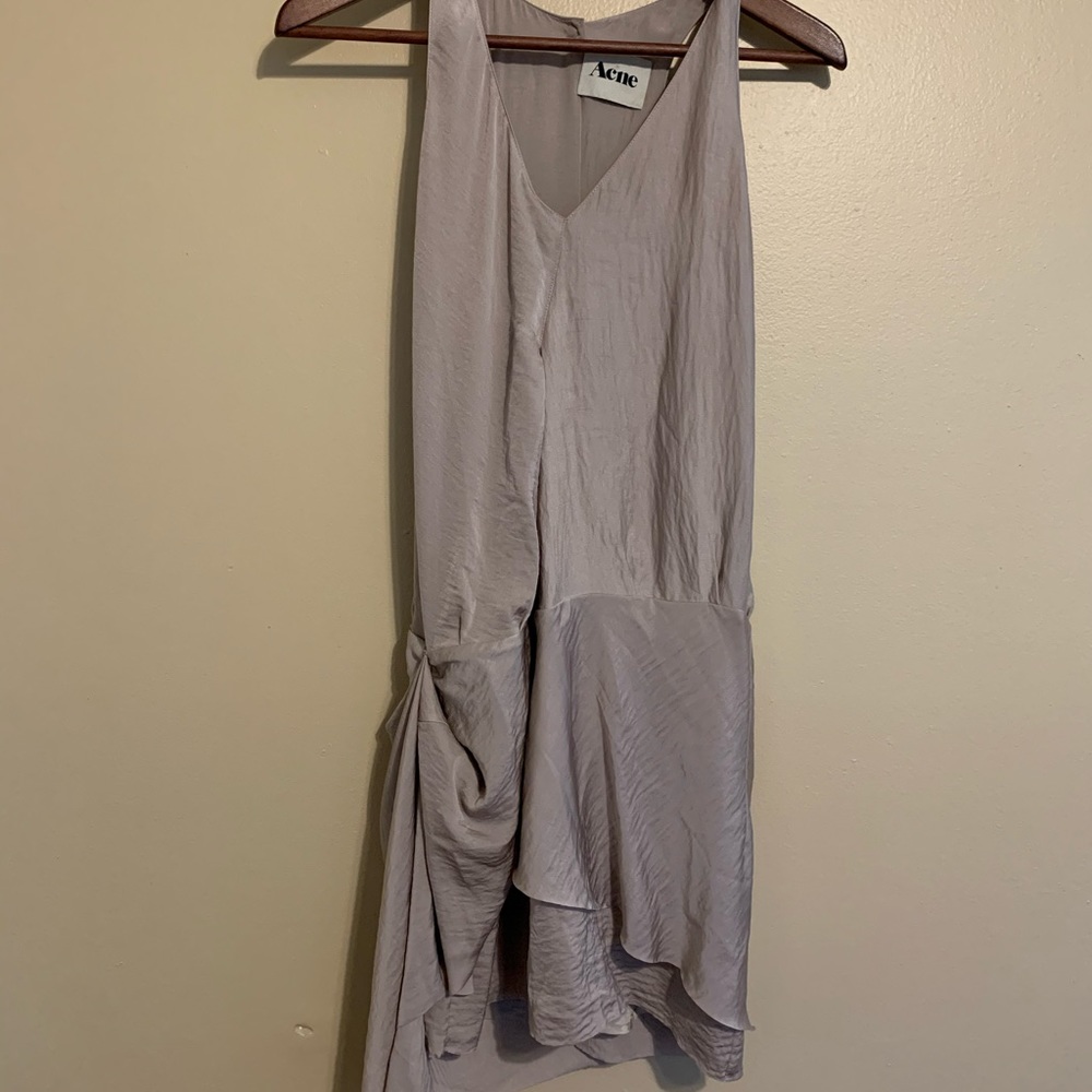Acne Studios Darling layered hammered mini dress